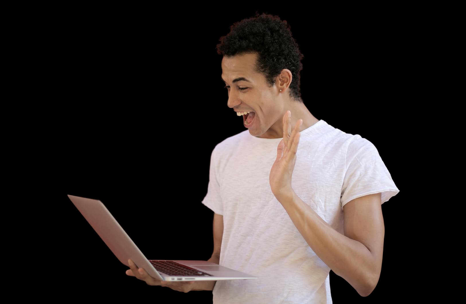 Person with laptop